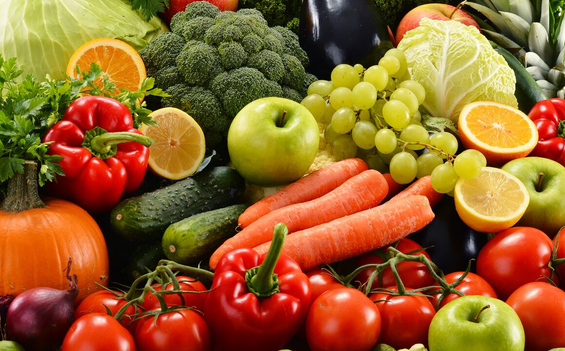 En cas d'exacerbation de la cystite, le menu doit inclure des fruits et légumes frais